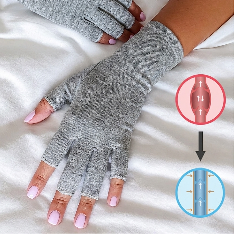 MOVERA gloves™ כפפות דחיסה לשחרור נוקשות והקלת כאבי מפרקים